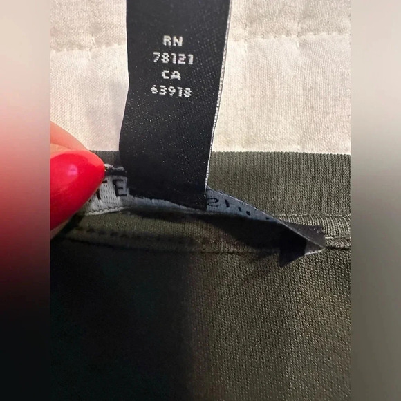 Eileen Fisher Women’s Size XL Olive Green Silk Linen High Low Short Sleeve Tunic - Picture 7 of 10